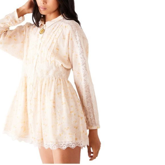 Free People Dresses & Skirts - Free People Sheer Romance Minidress. L